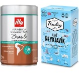 Кофе молотый 2 вида illy и Paulig
